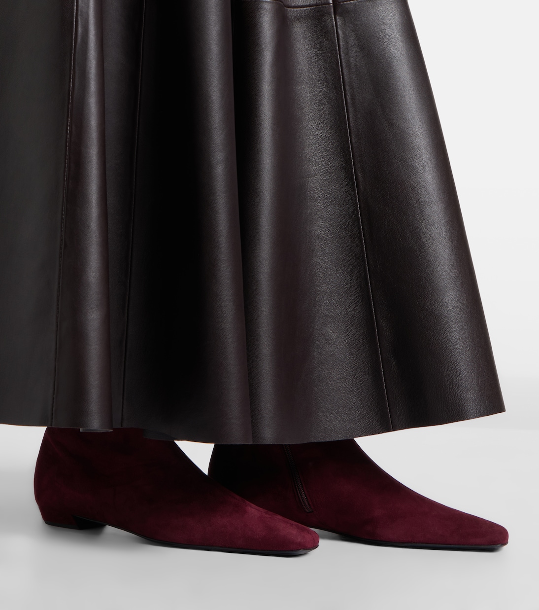 Ankle Boots aus Veloursleder | Proenza Schouler
