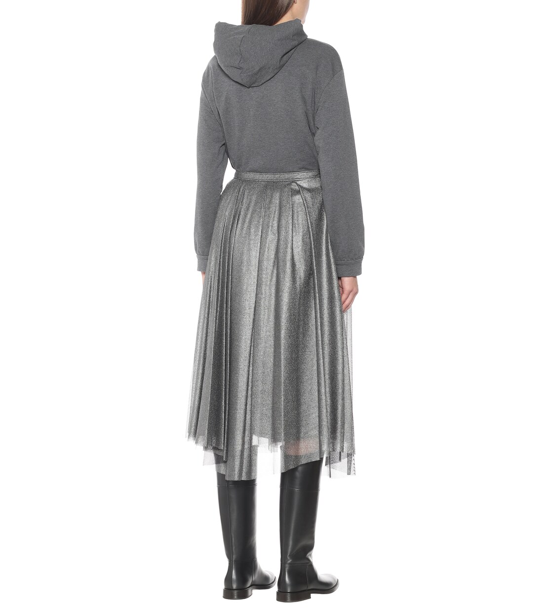 Midirock aus Lamé | Brunello Cucinelli