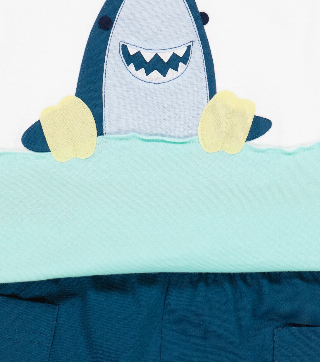 Baby棉质针织T恤和短裤套装 | Il Gufo