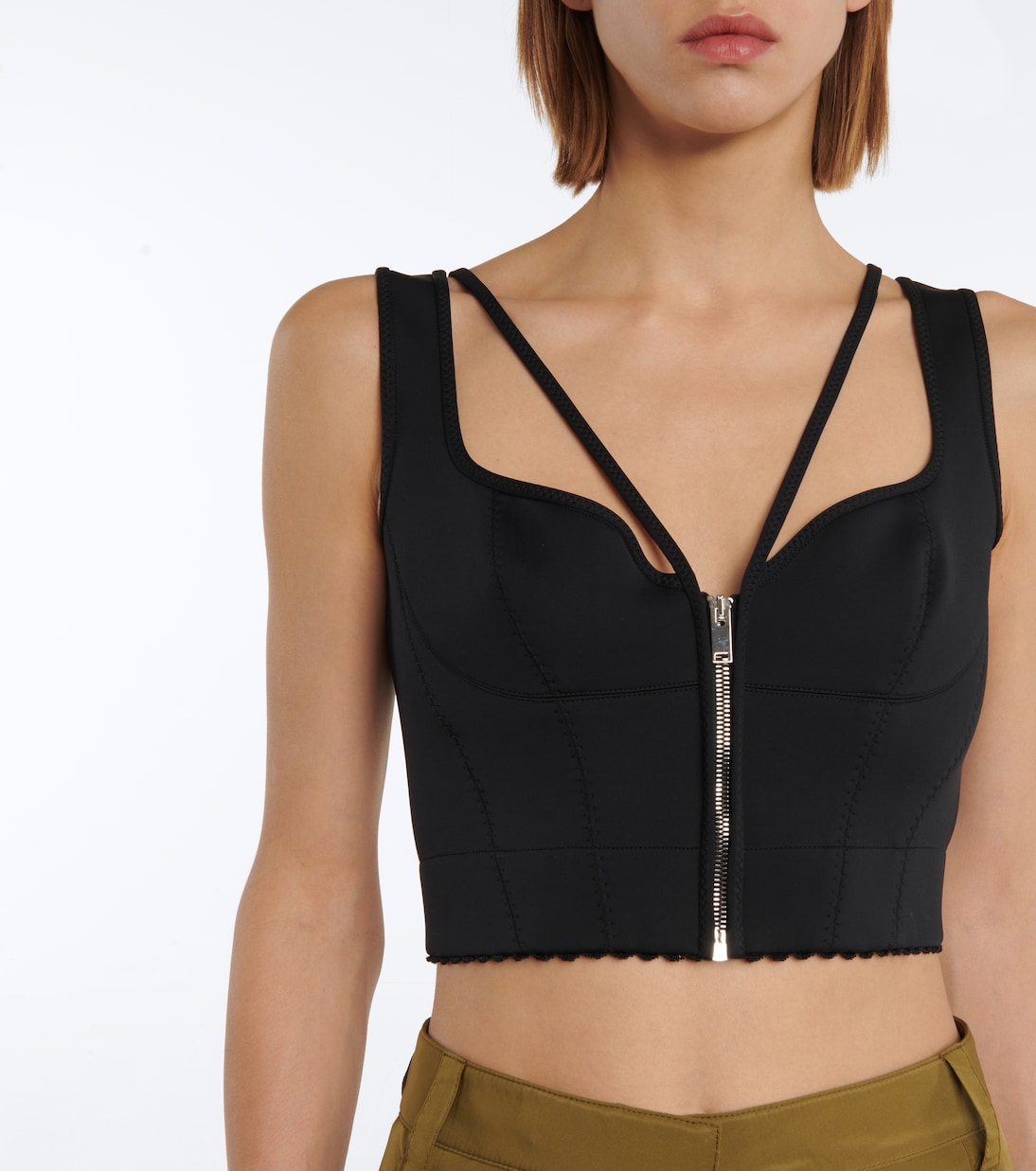 Bustier-Top aus Scuba | Stella McCartney