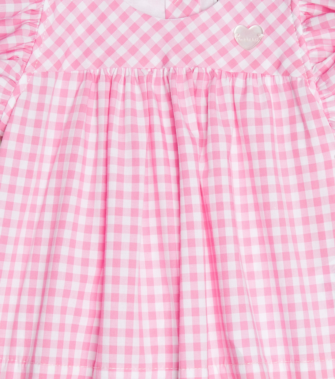 Baby - Abito in cotone a quadri | Monnalisa