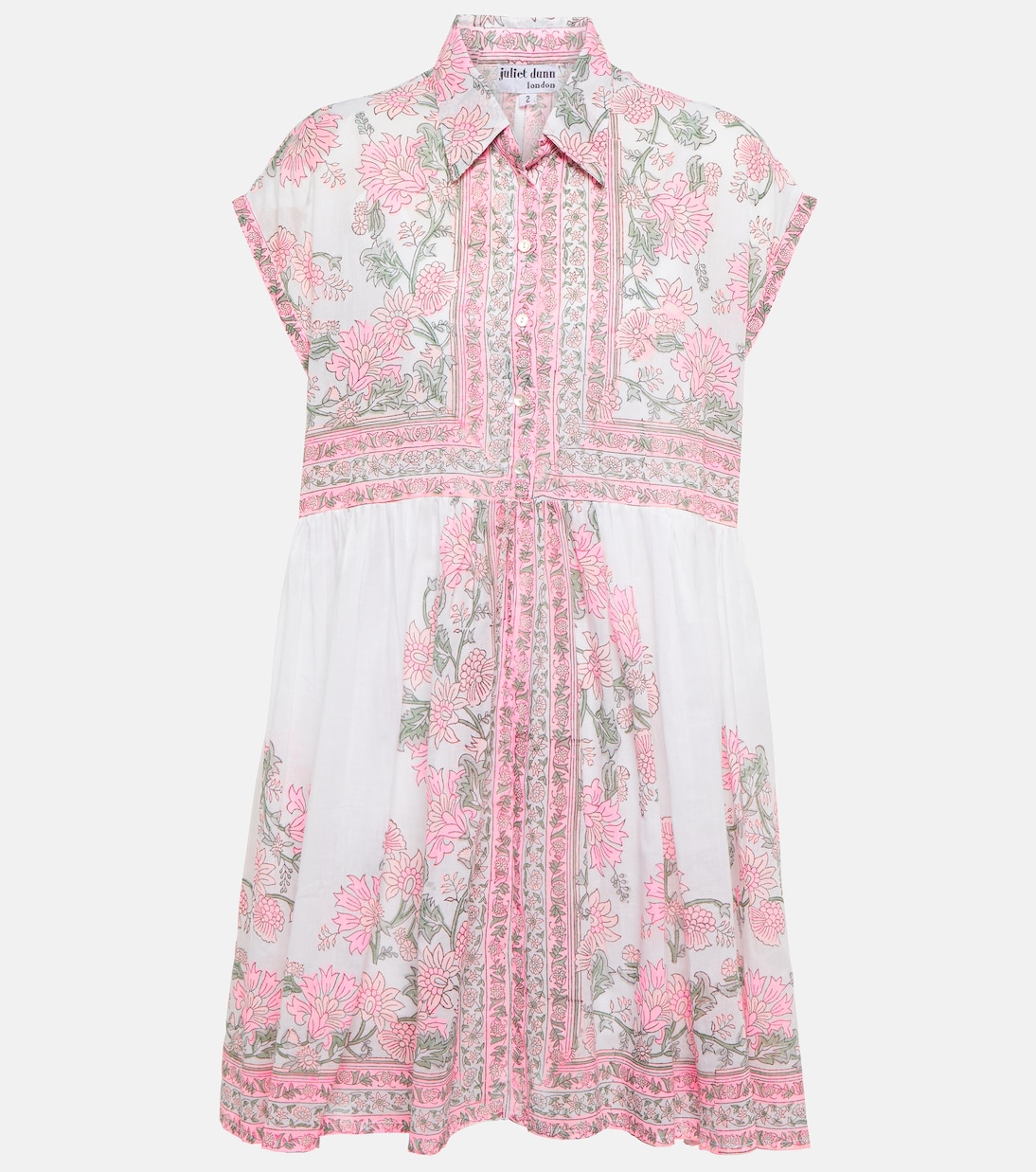 Floral cotton minidress | Juliet Dunn