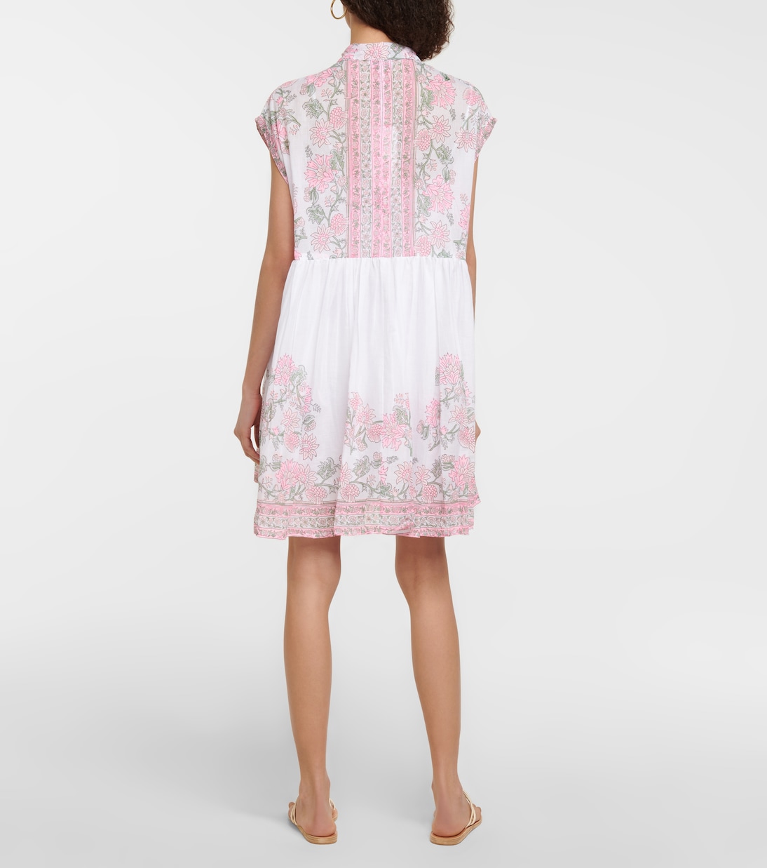 Floral cotton minidress | Juliet Dunn