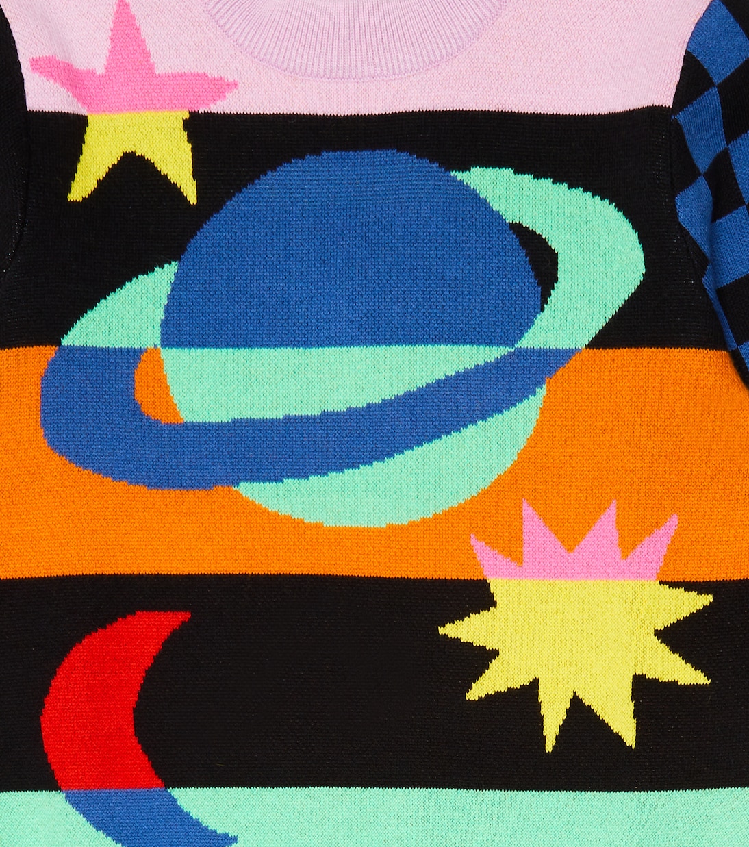 Jacquard cotton-blend sweater | Stella McCartney Kids