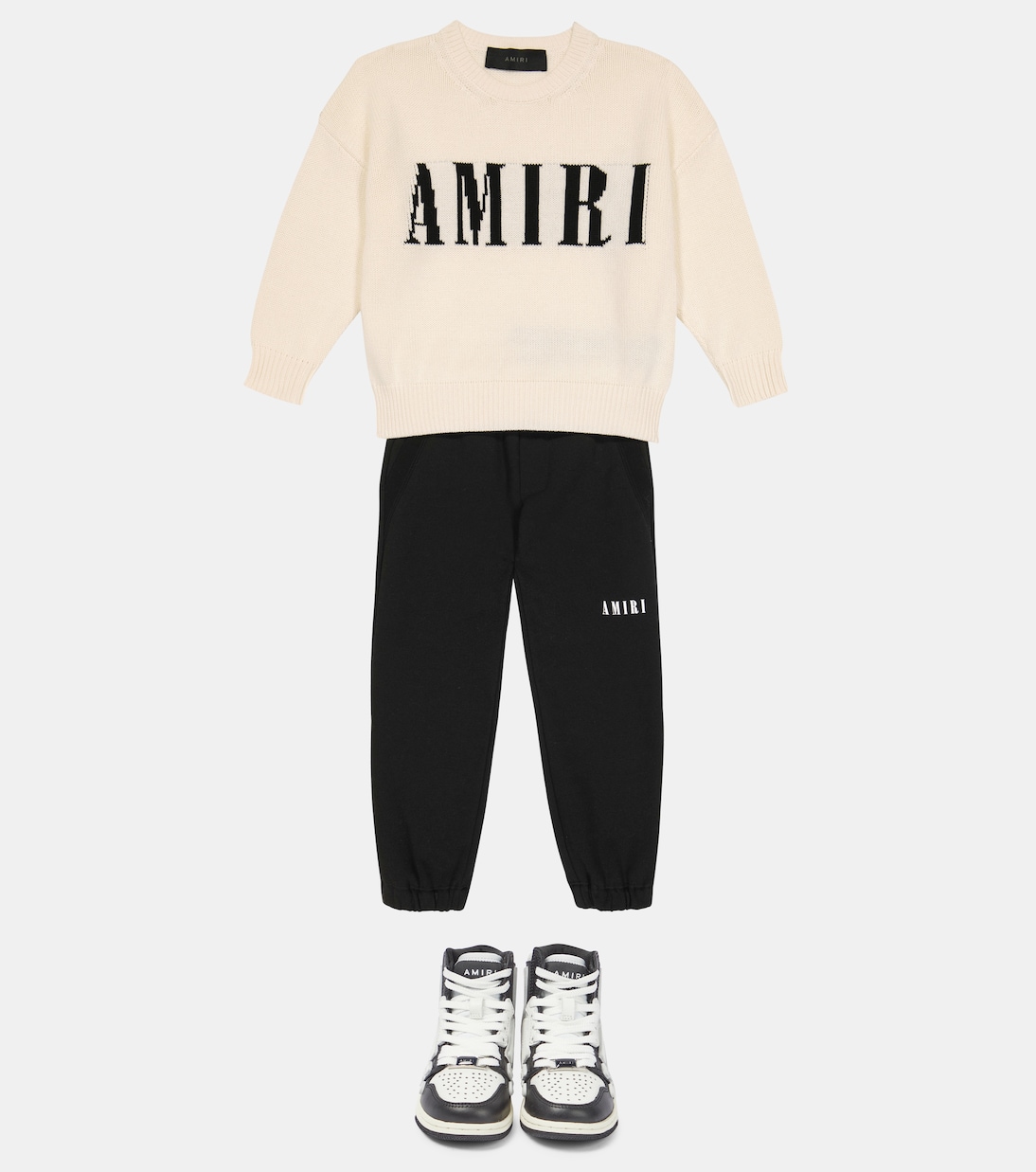 Intarsia-knit cotton and cashmere sweater | Amiri Kids