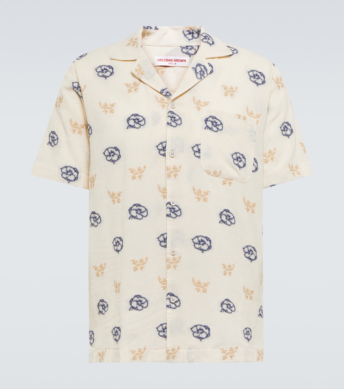 Marne fil-coupé bowling shirt | Orlebar Brown