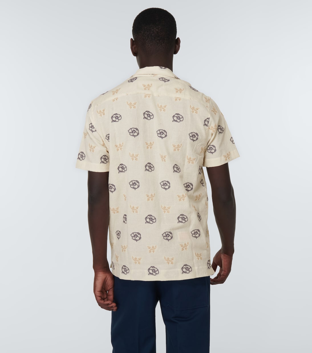 Marne fil-coupé bowling shirt | Orlebar Brown