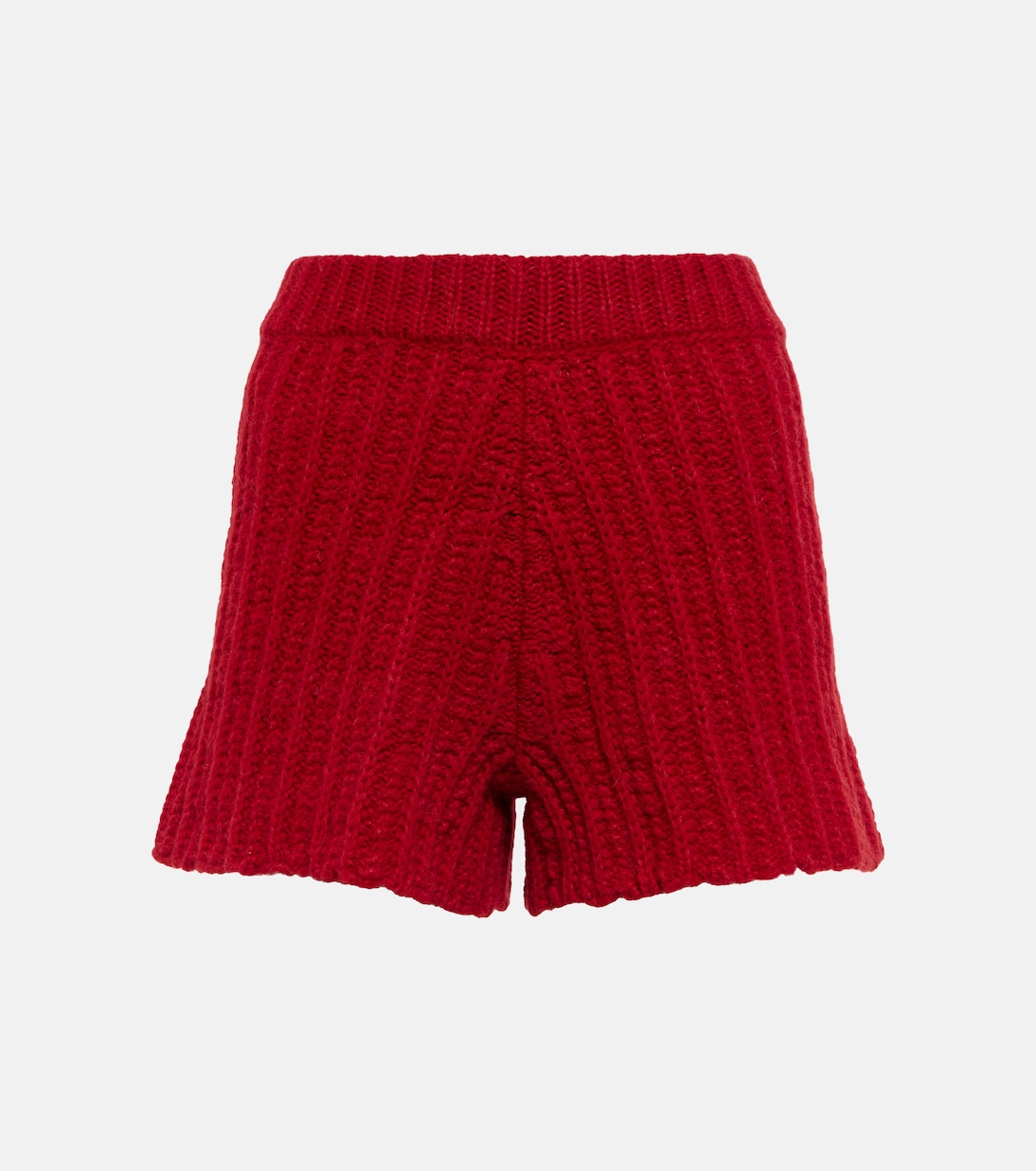 Ribbed-knit alpaca-blend shorts | Alanui