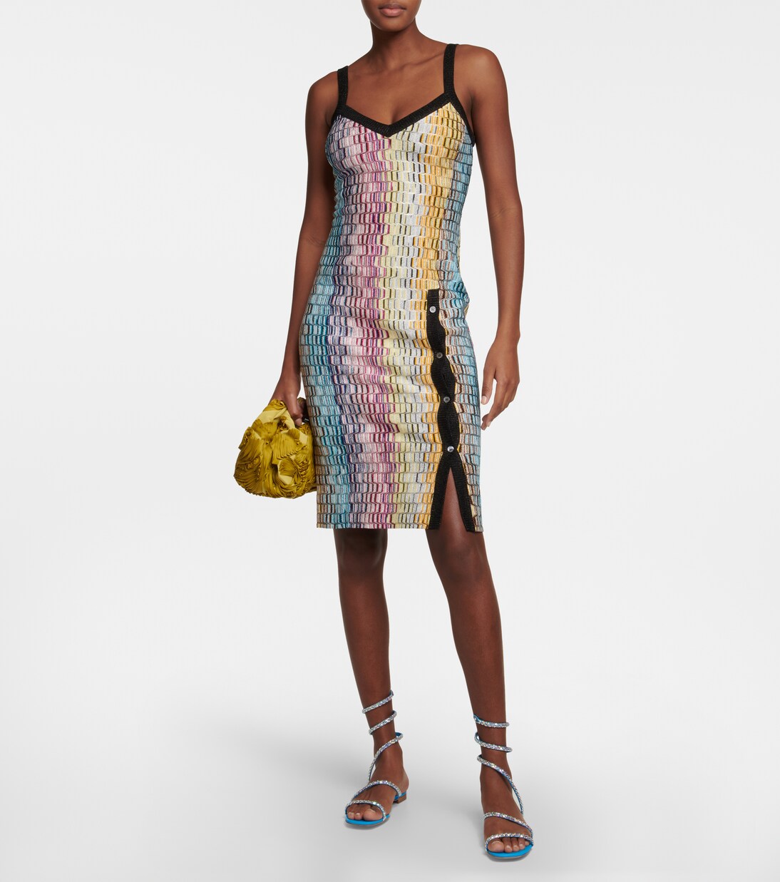 Verzierte Sandalen aus Satin | Rene Caovilla