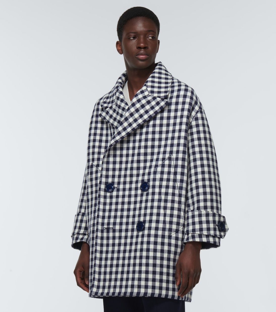 Cappotto oversize in lana pied-de-poule | Ami Paris