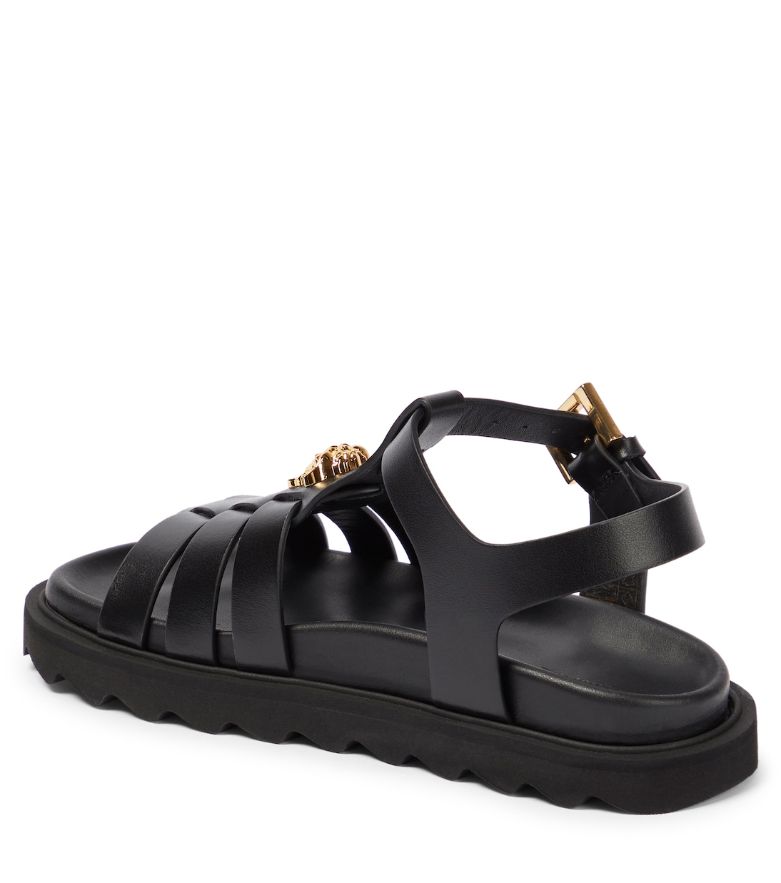 La Medusa leather sandals | Versace Kids