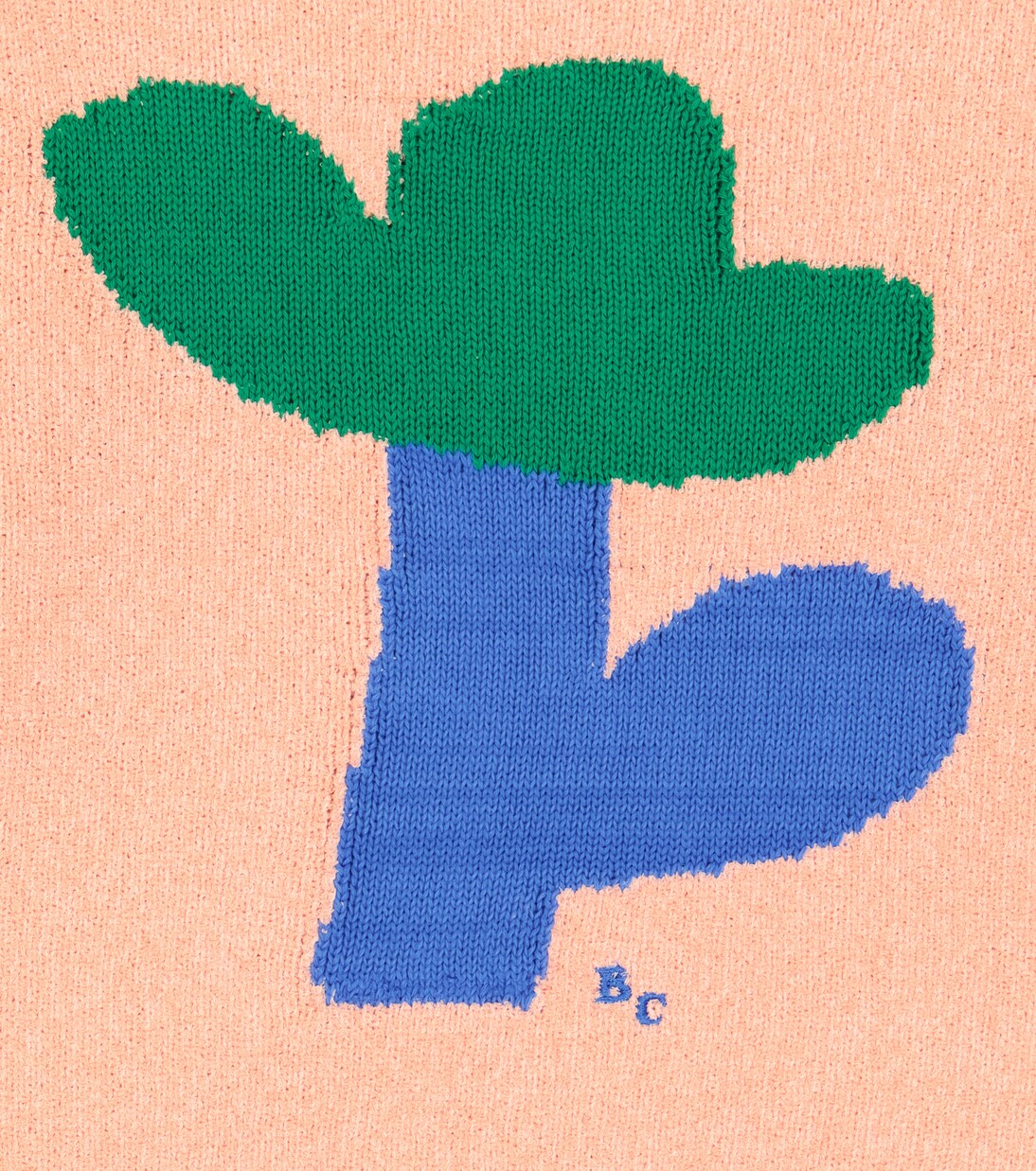 Flower intarsia cotton sweater | Bobo Choses