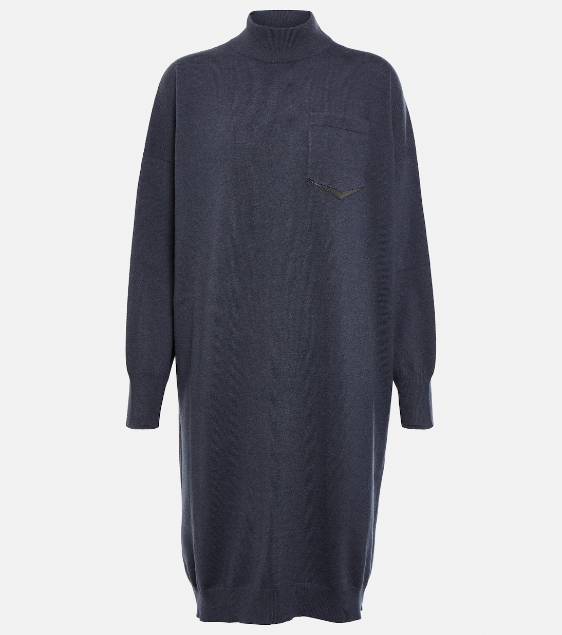 Embellished cashmere sweater dress | Brunello Cucinelli