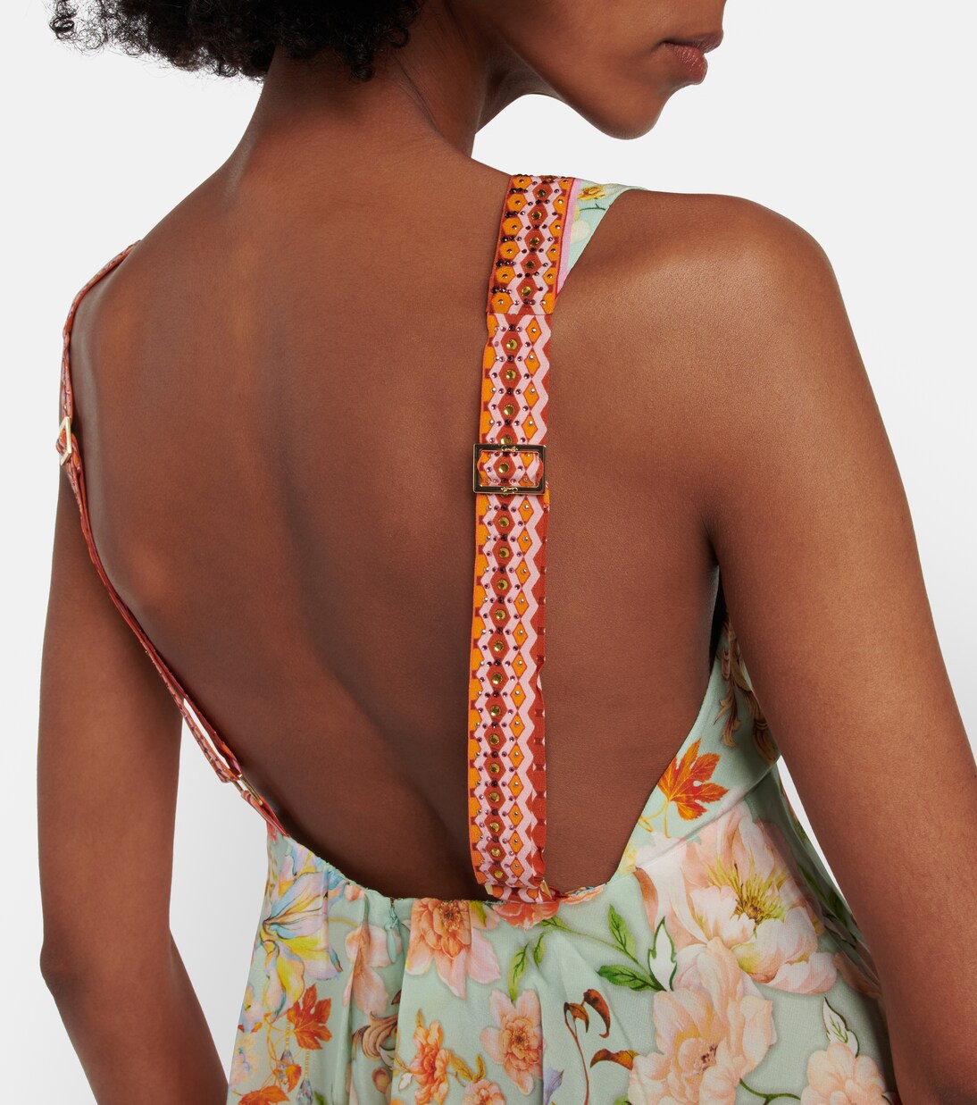 Verziertes Minikleid aus Seide | Camilla