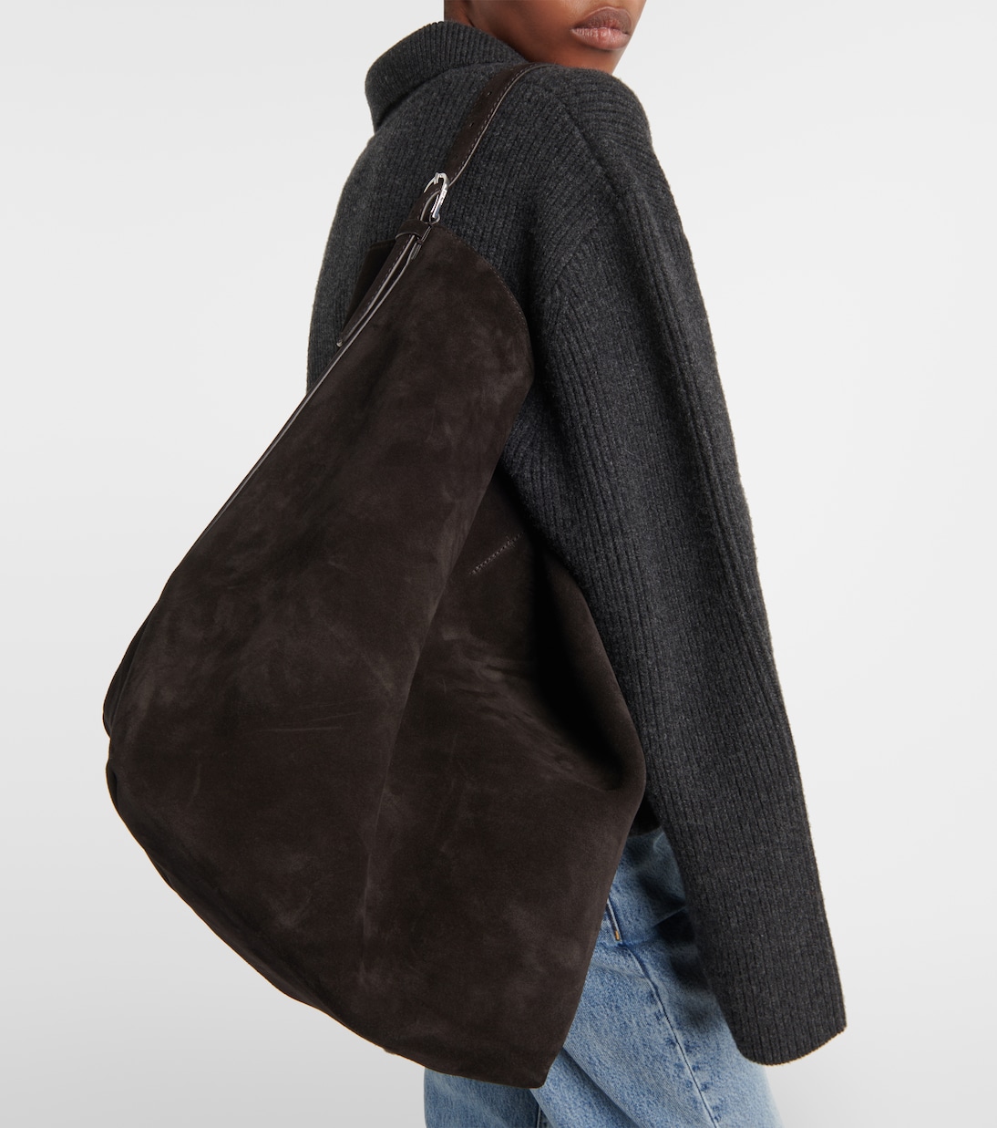 Suede tote bag | Toteme