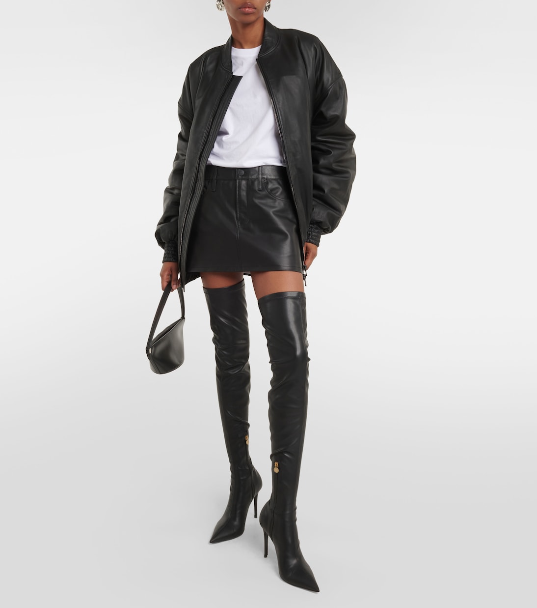 Minirock Micro aus Leder | Wardrobe.NYC