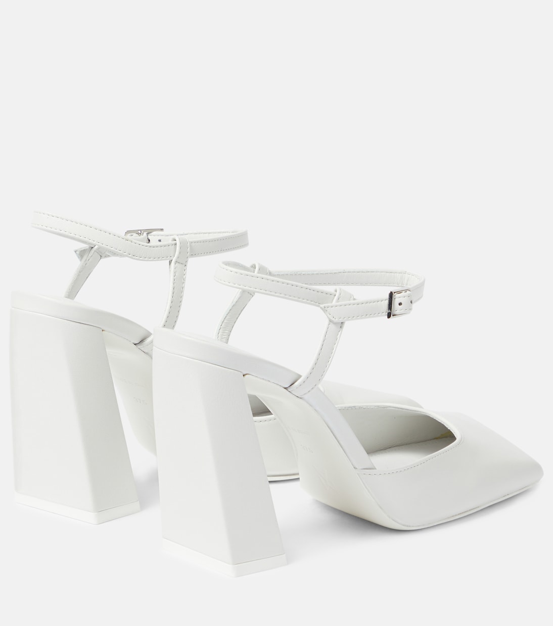 Escarpins Charlotte 95 en cuir | Amina Muaddi