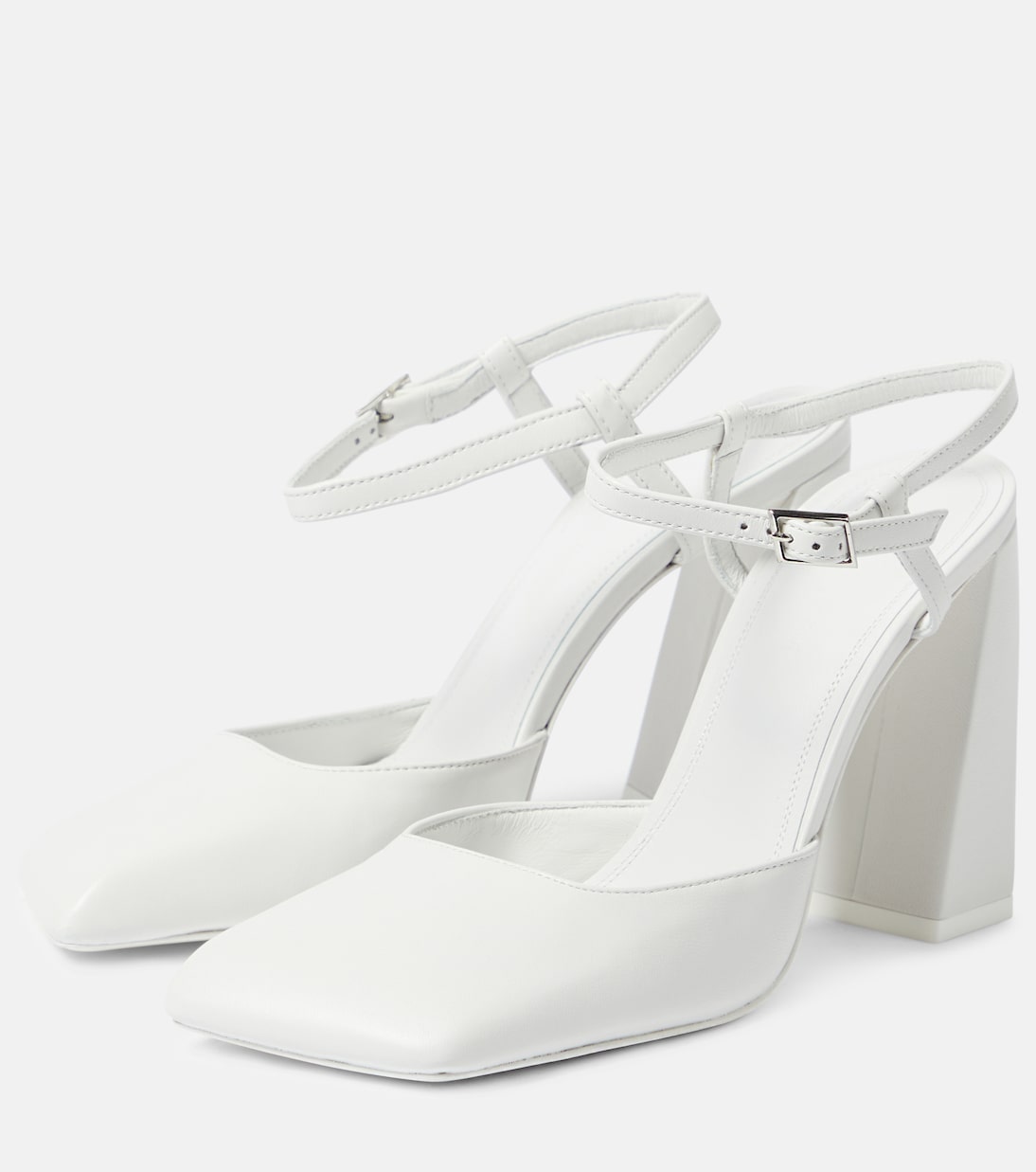 Escarpins Charlotte 95 en cuir | Amina Muaddi