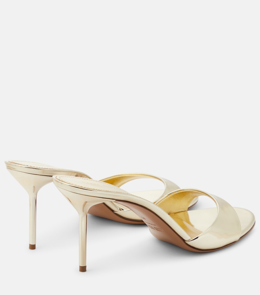 Lidia metallic leather mules | Paris Texas