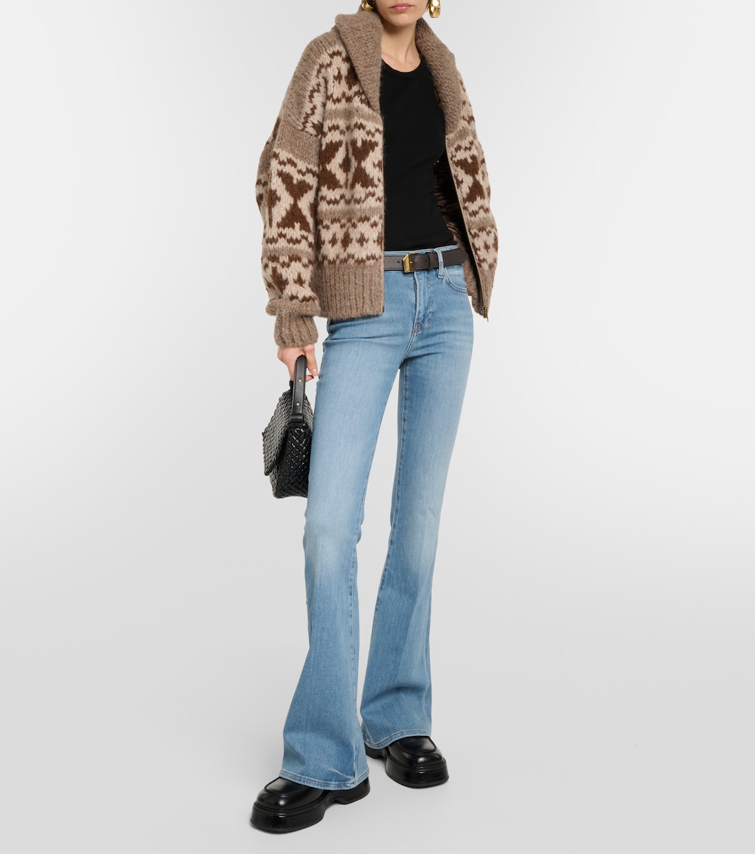 Jean évasé Le High Flare à taille haute | Frame