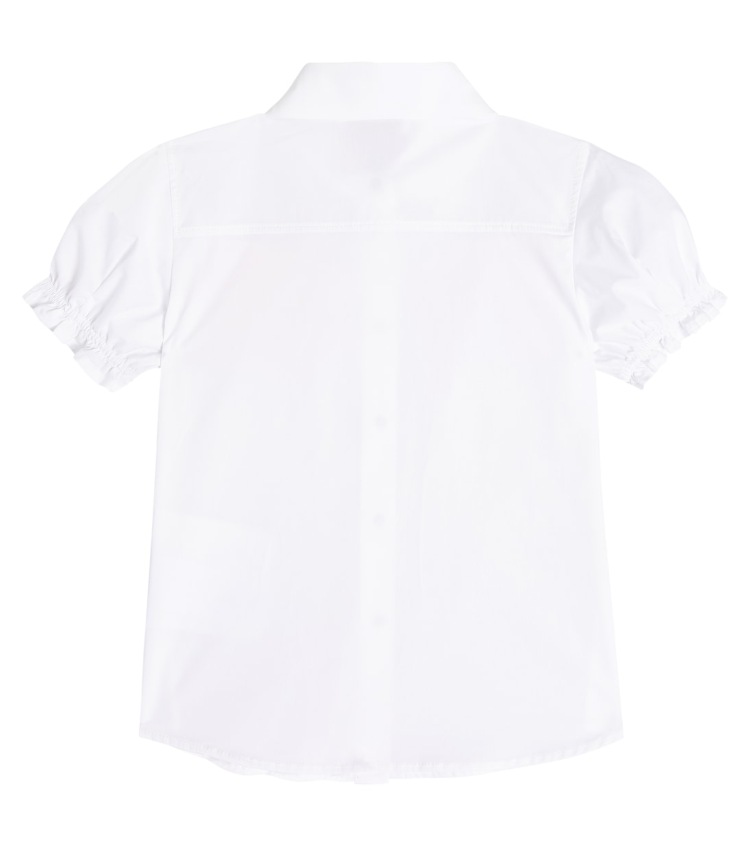 Embellished cotton poplin shirt | Monnalisa