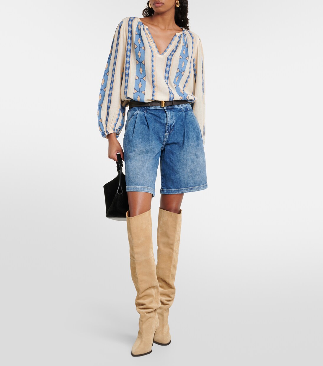 Bedruckte Bluse aus Baumwolle | Velvet