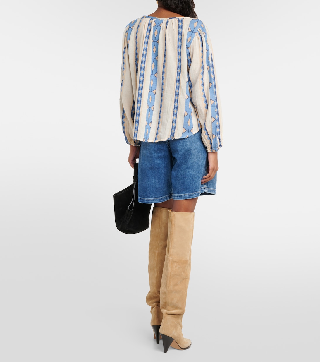 Bedruckte Bluse aus Baumwolle | Velvet