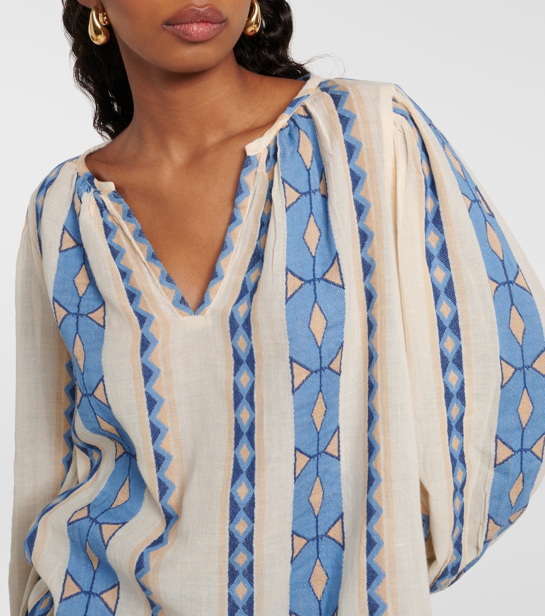 Bedruckte Bluse aus Baumwolle | Velvet