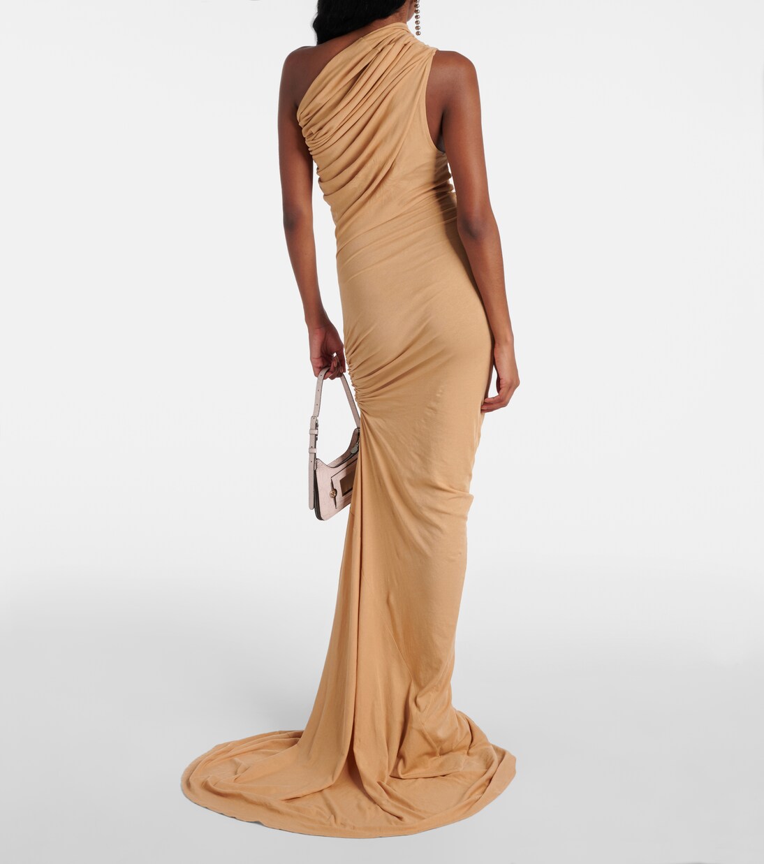 Pillar one-shoulder jersey maxi dress | Entire Studios