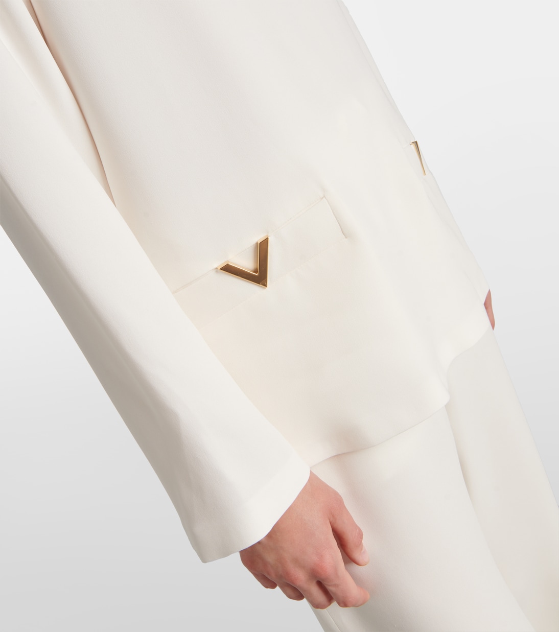 Top VGold aus Seide | Valentino