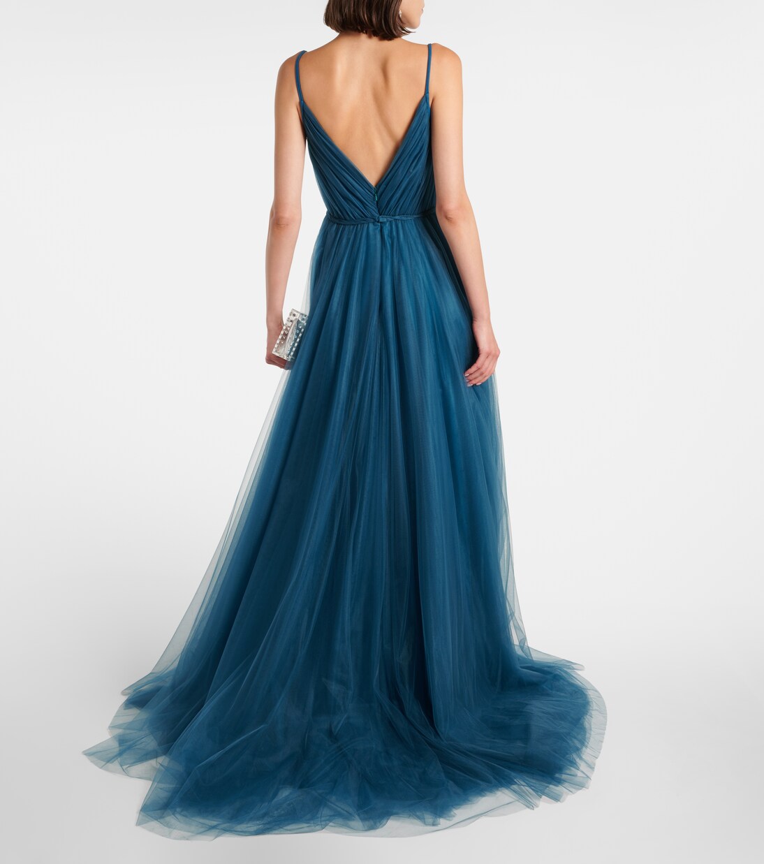 Robe longue Cassandra en tulle | Costarellos