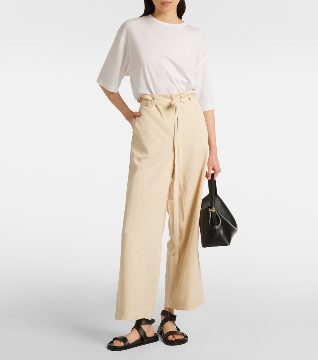 Pantalon ample à taille haute | Toteme