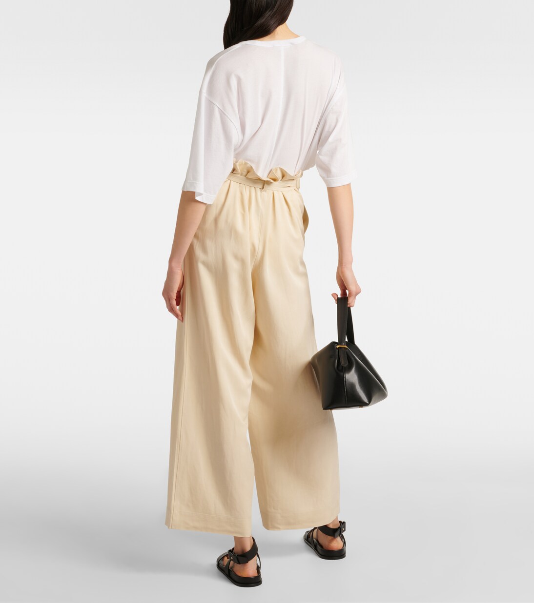 Pantalon ample à taille haute | Toteme