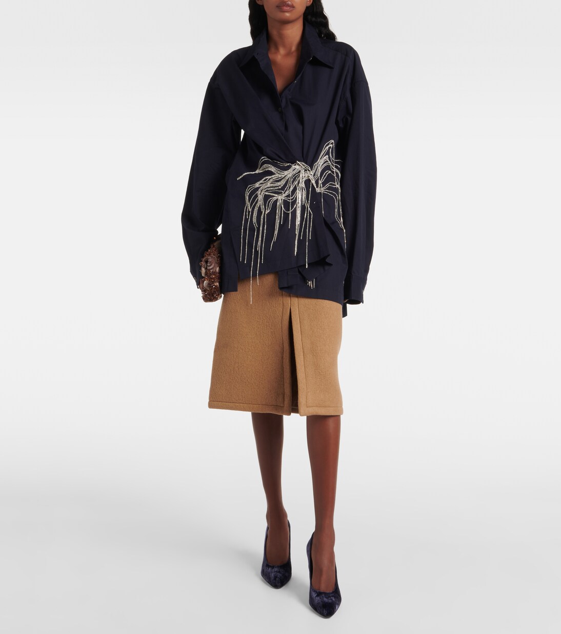 Wool midi skirt | Dries Van Noten