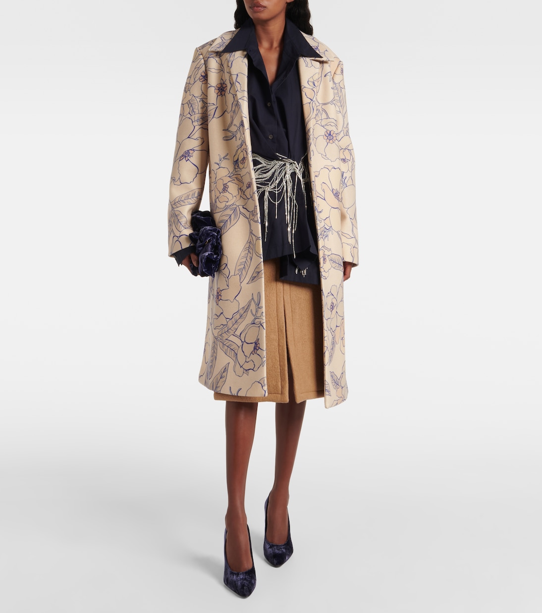 Wool midi skirt | Dries Van Noten