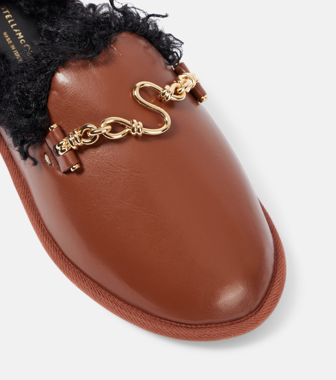 Slippers Ryder aus Lederimitat mit Teddyfleece | Stella McCartney