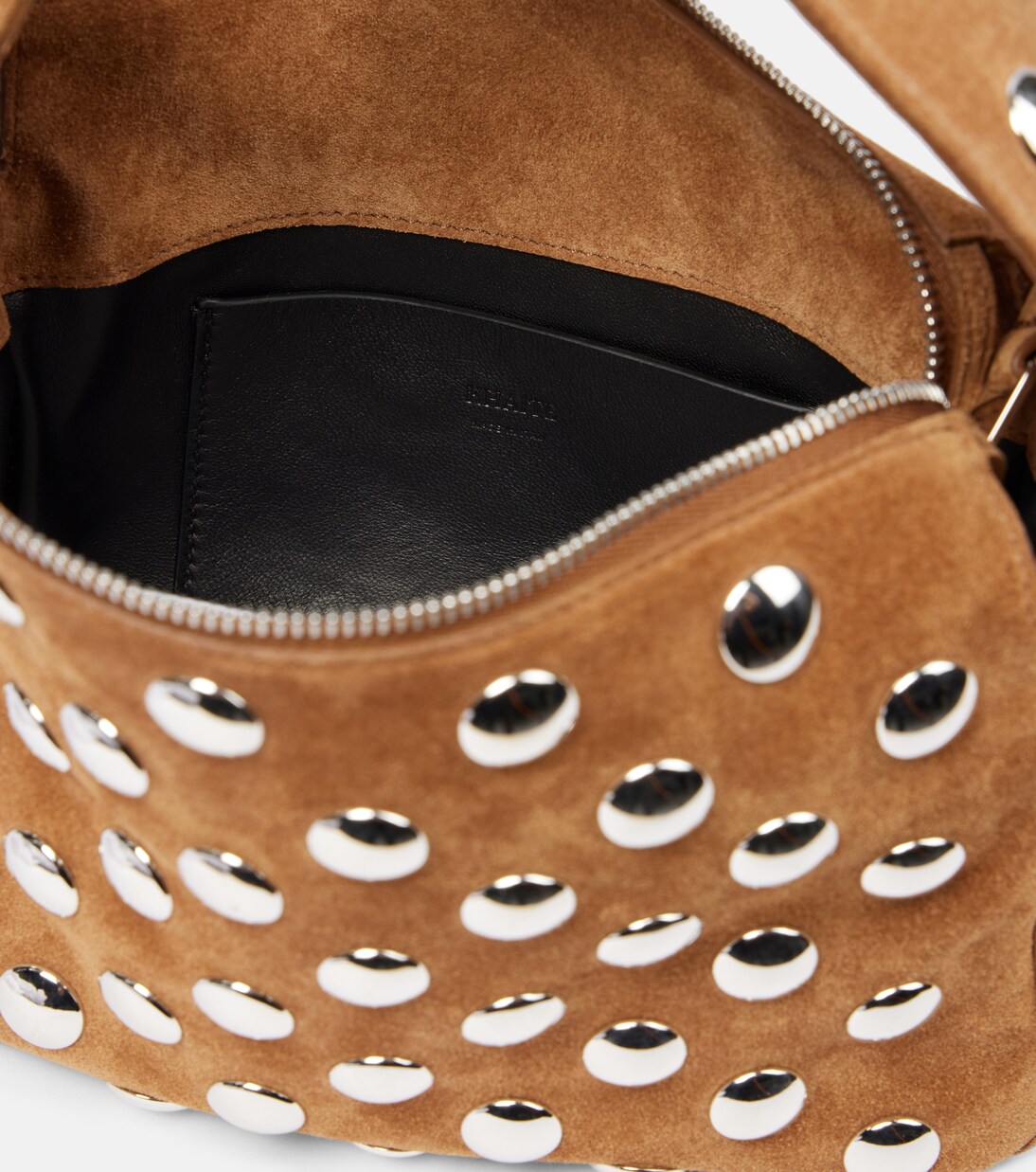 Schultertasche Elena Small aus Veloursleder | Khaite