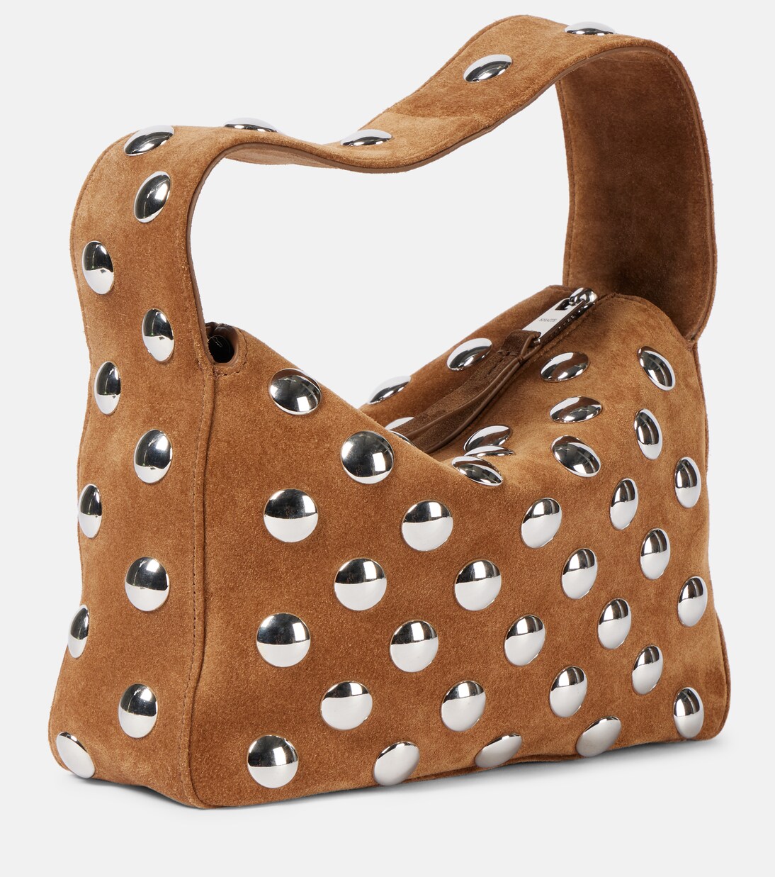 Schultertasche Elena Small aus Veloursleder | Khaite