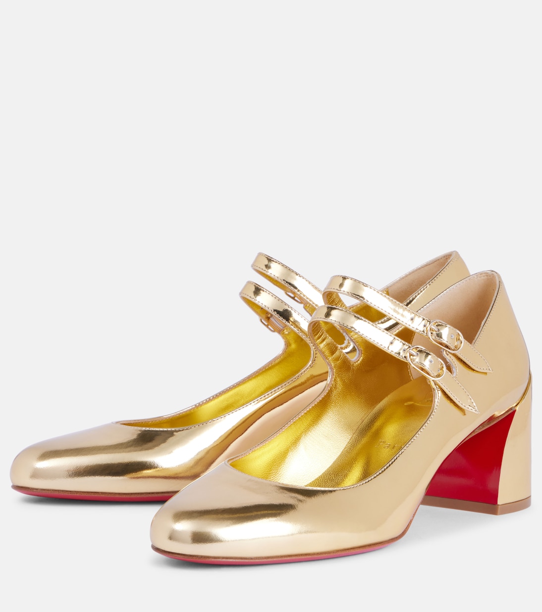 Miss Jane mirrored leather Mary Jane pumps | Christian Louboutin