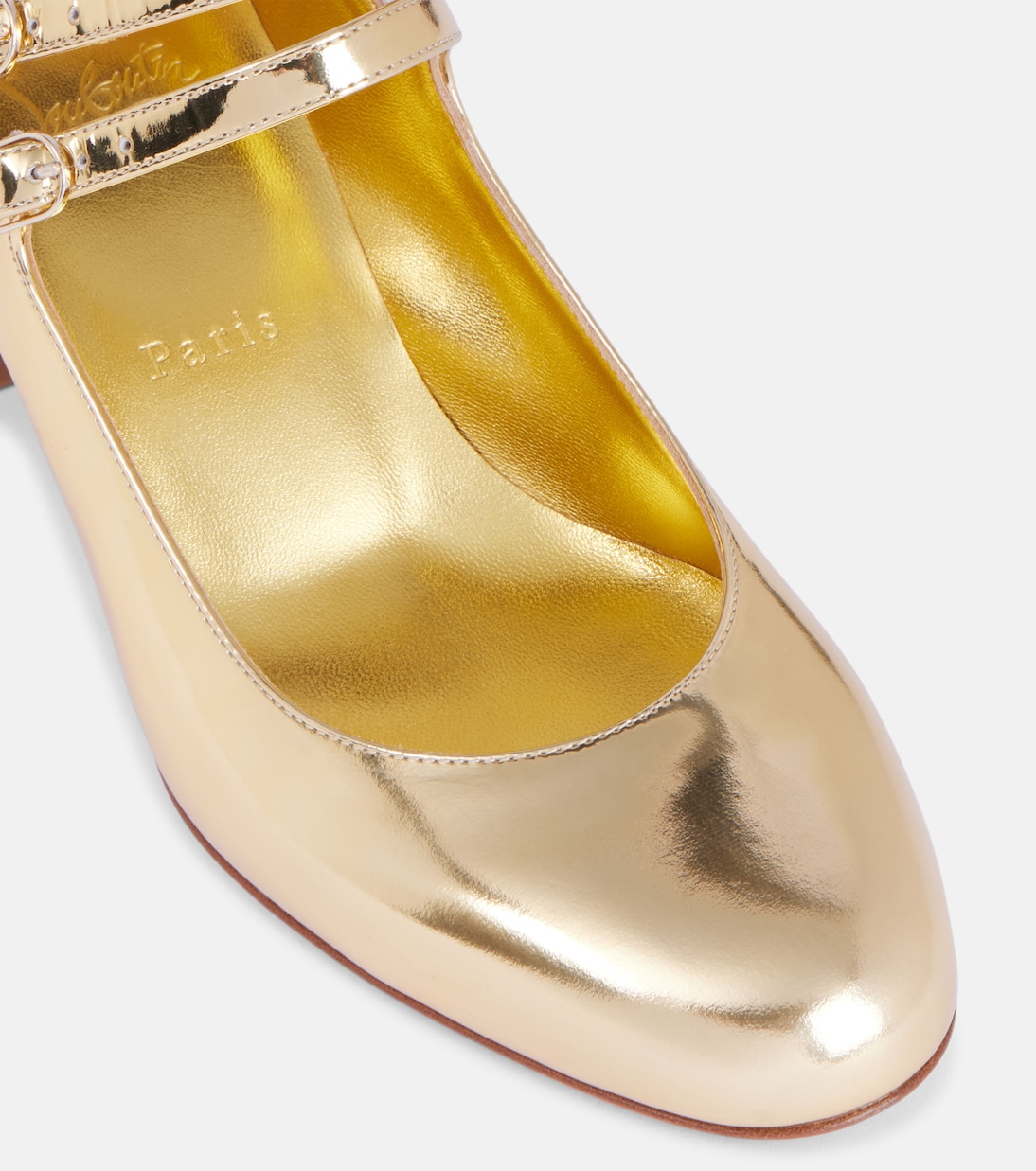 Miss Jane mirrored leather Mary Jane pumps | Christian Louboutin