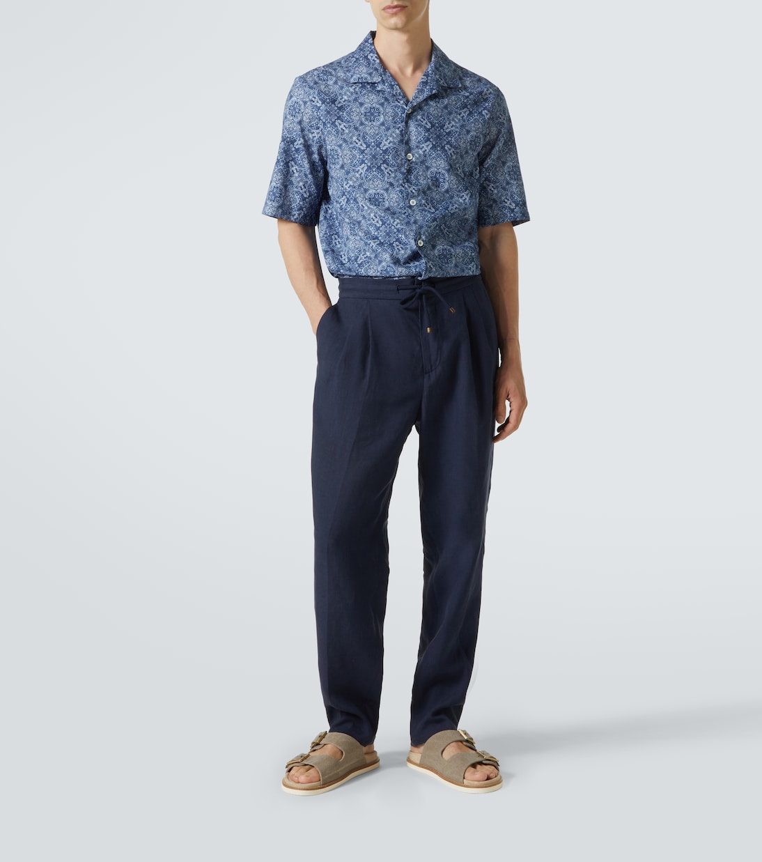 Printed cotton shirt  | Brunello Cucinelli