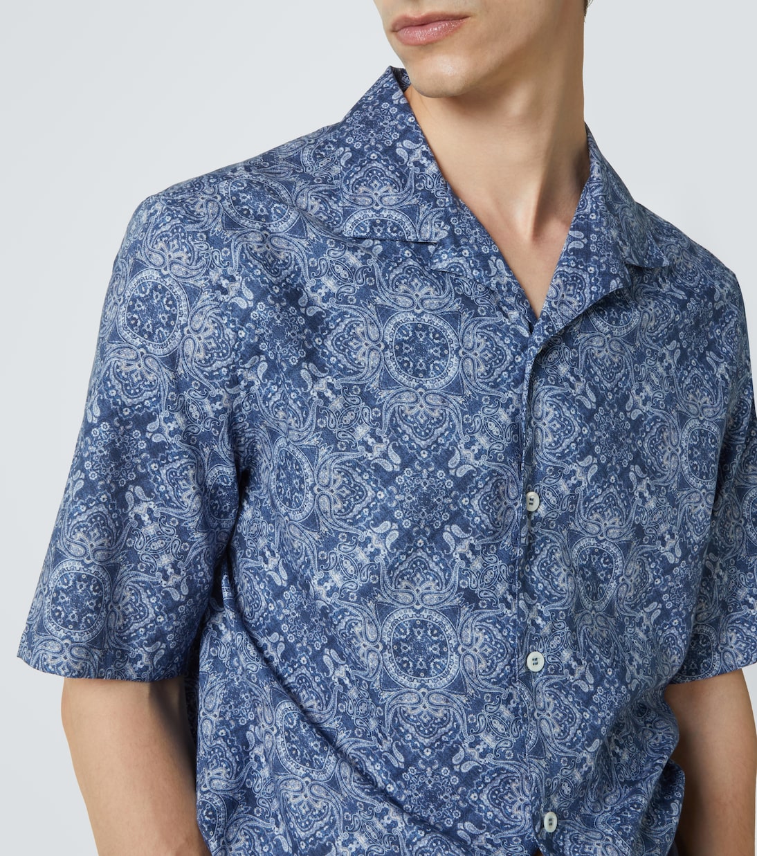 Printed cotton shirt  | Brunello Cucinelli