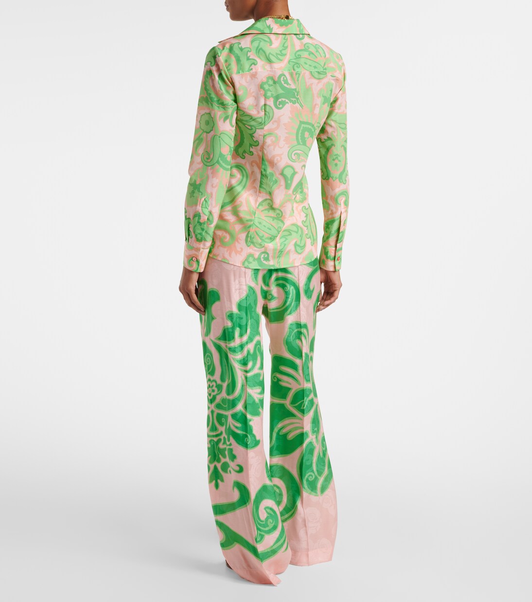 Bedrucktes Hemd aus Baumwolle und Seide | Etro