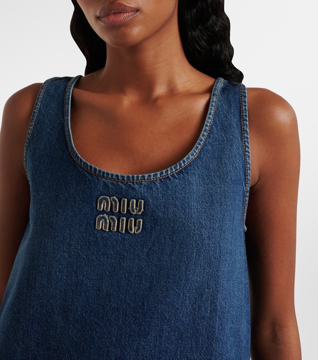 Minikleid aus Denim | Miu Miu