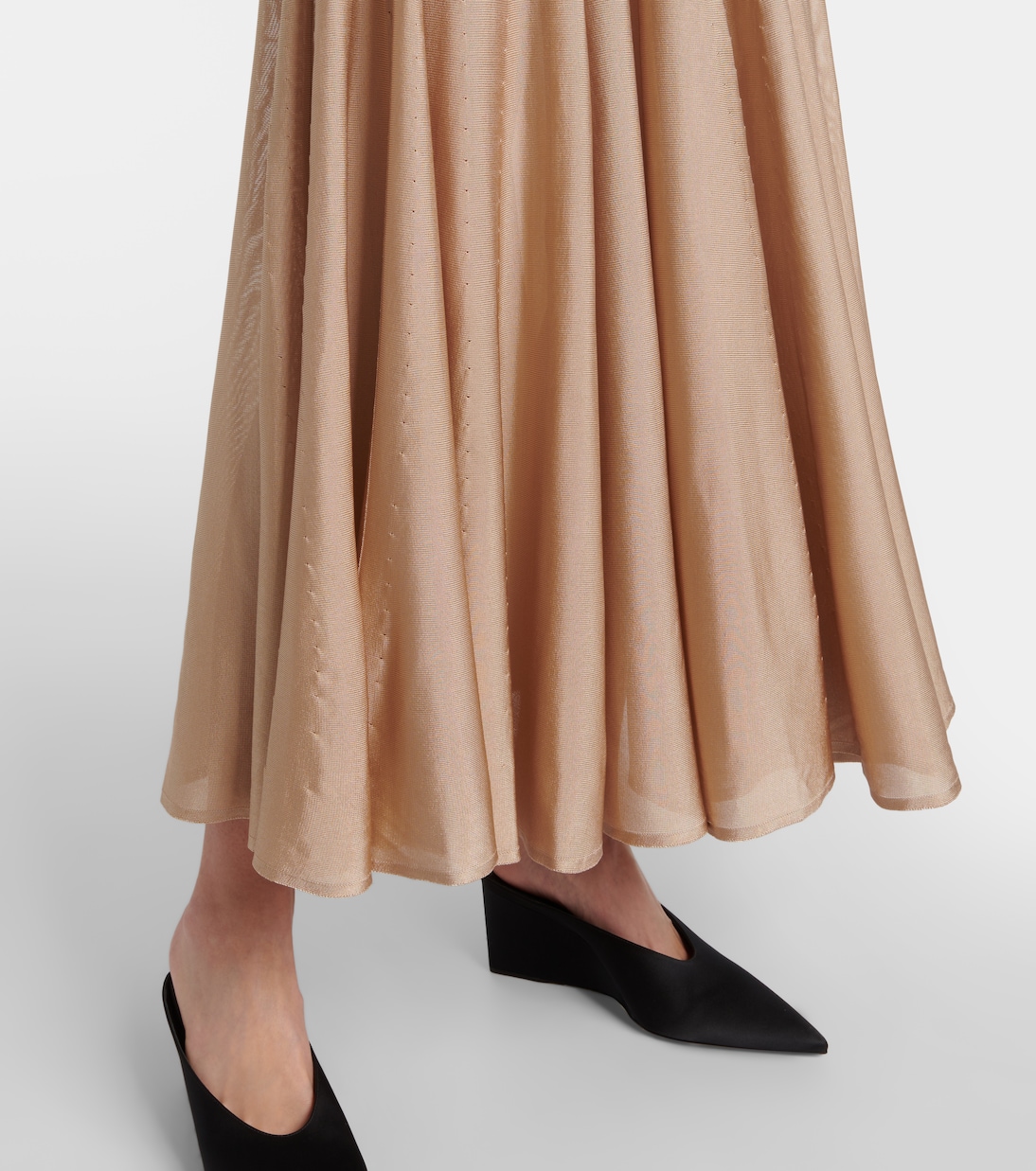 Falda larga plisada | Alaïa