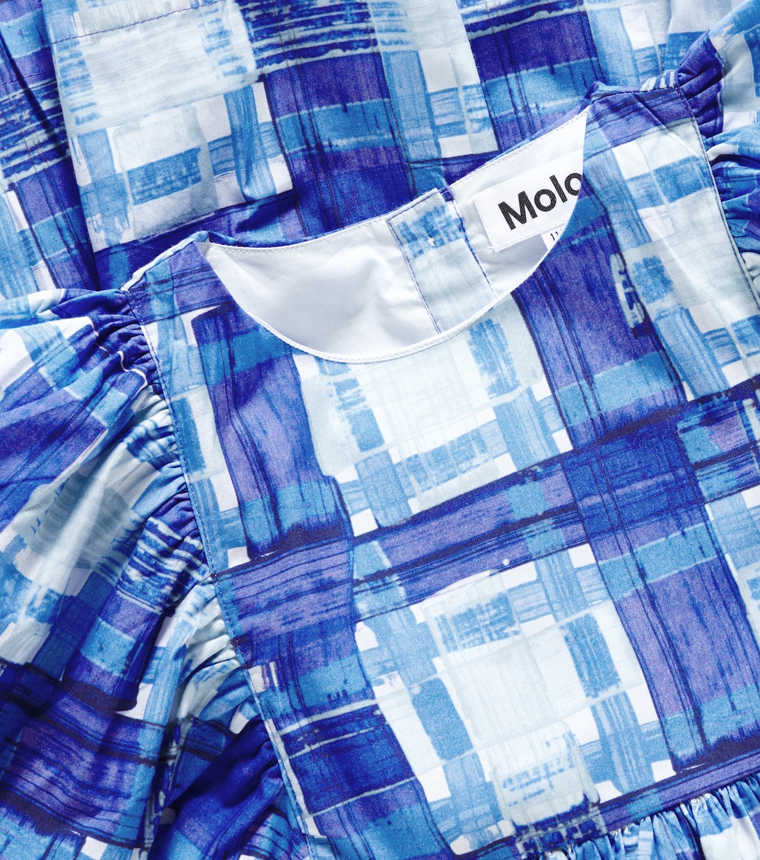 Calyita checked gathered cotton dress | Molo
