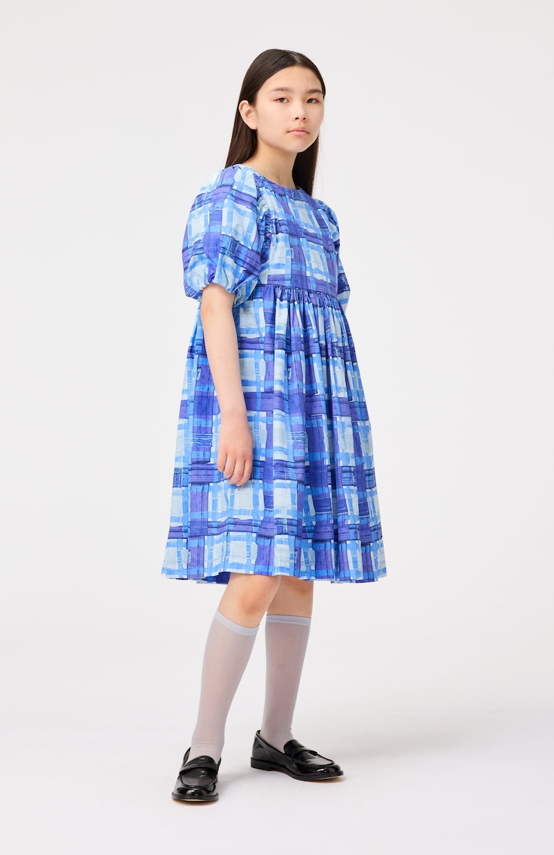 Calyita checked gathered cotton dress | Molo