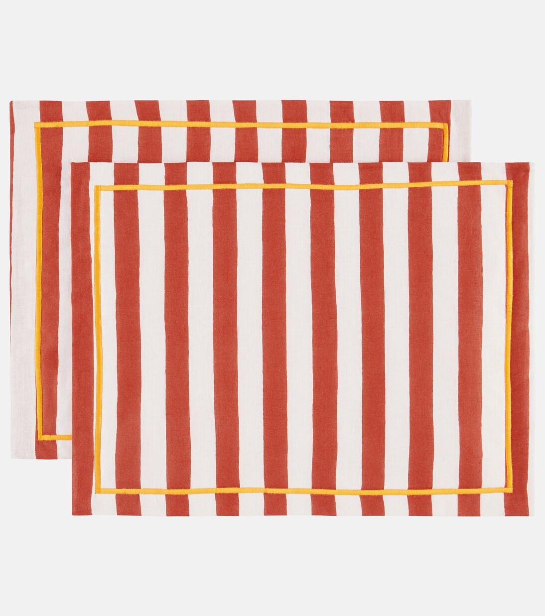 Set Riviera Mattone aus zwei Tischsets  | La DoubleJ