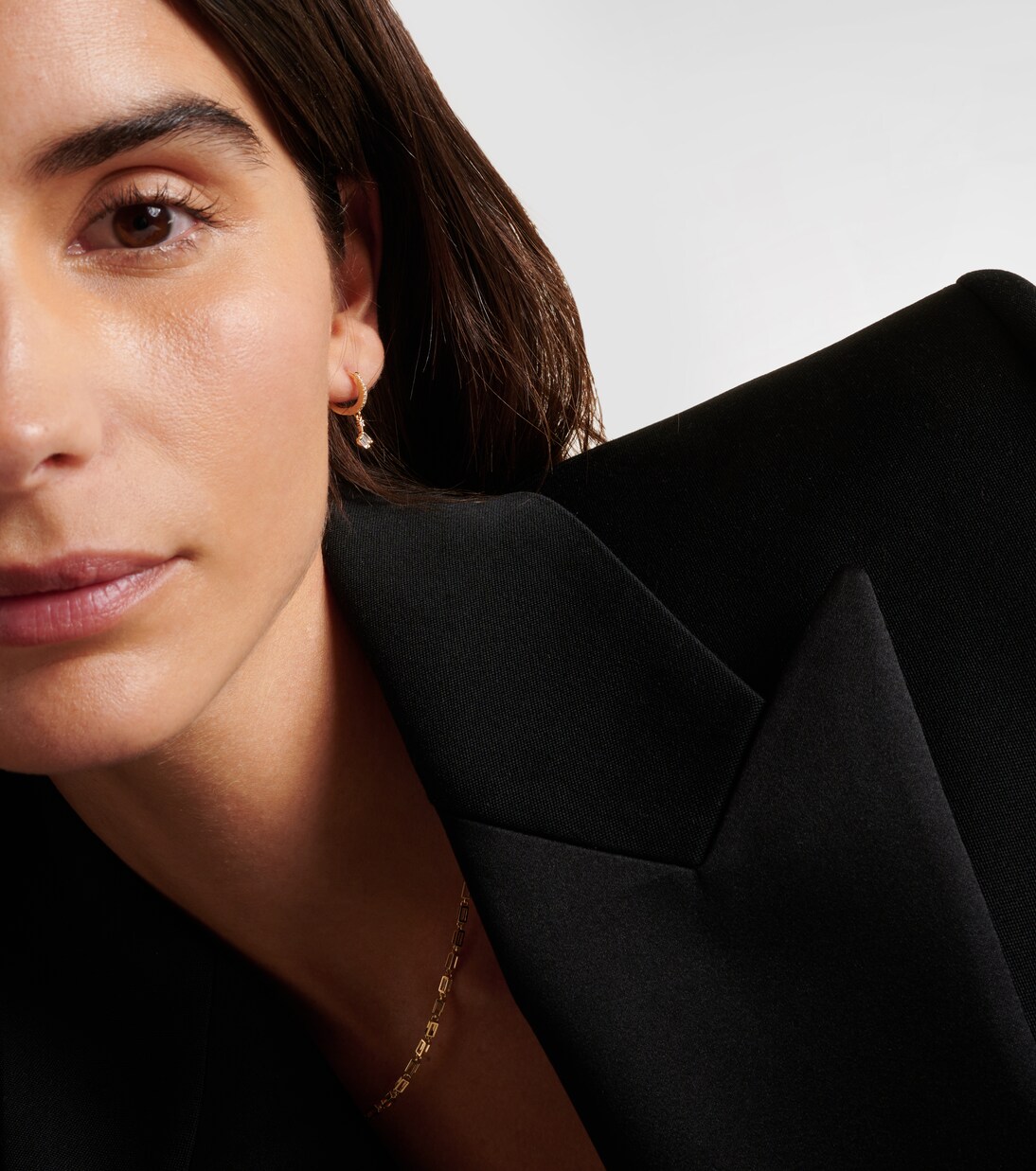 18kt gold drop earrings with diamonds | Suzanne Kalan