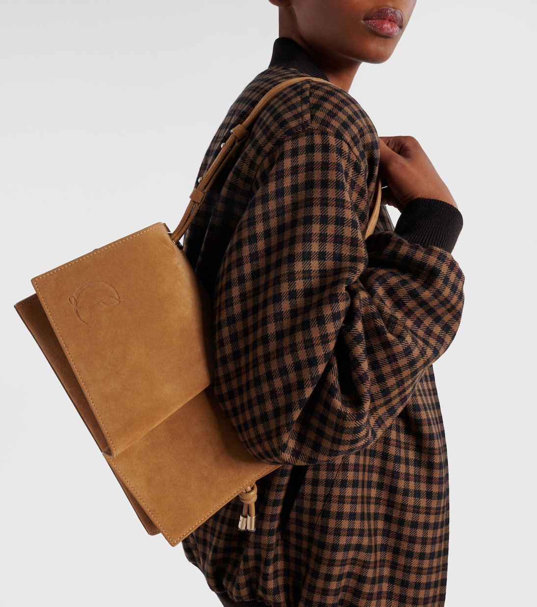 Baggy Small suede shoulder bag | Christian Louboutin